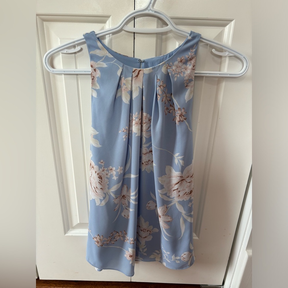 RW&CO. Light Blue Sleeveless Top
